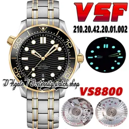 2022 VSF V4 Diver 300M Mens Watch 210 20 42 20 01 002 8800 Автоматический механический черный цифербл.