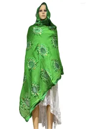 Ubranie etniczne Dubaj African Muzułmański Szal okrętny szalik haftowy szalik Wysokiej jakości s Cotton Big Africanwomen