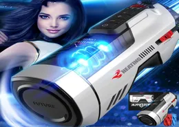 Pistone automatico Telescopico Vero VAGINA maschio maschile maschile coppa sesso gemendo profumo flirting succhiare giocattoli sessuali vibranti per man1009963