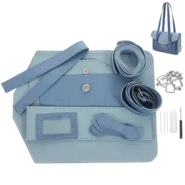 1 Uppsättning av DIY -stickväska Making Set Pu Bag Making Kit för gåva 240509