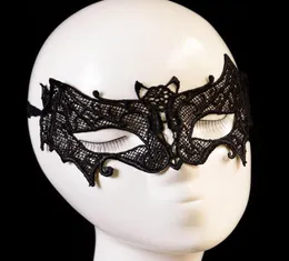 Halloween Masquerade sexy Lady Lace Maske Bat Mask Party Black2779642