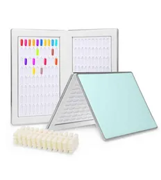 160 Professional Gel Polish Display Card Book Color Board Palette Nail Art Salon Tools Rabatt med 240st False Nail Tips25735517991