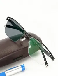 Ny design pochromic läsglasögon män halv kant titanlegering presbyopia glasögon solglasögon missfärgning med dioptrar3485520