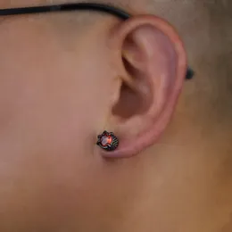 Neue Magnetohrklammern weiß rosa roter Cz Stein Starker Magnetohrstolf Frauen Punk Zirkon Magnet Ohrringe nicht pierender Schmuck