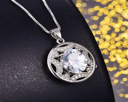 HBP fashion luxury classic round pendant super flash anti drilling hollow diamond necklace 2021 new style257o5762995