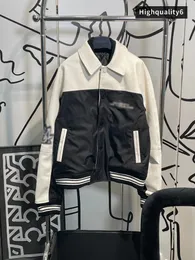 2024 early spring new cowhide jacket jacket, high-quality brand college style jacket, unisex baseball jacket, fashionable men's jacket free shipping