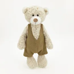 Arrivo a 34 cm deliziosi orsacchiotti di orsacchiotto giocattoli peluche di peluche artificiali con vestiti bambole kawaii per bambini bambini vendesi regalo 240509