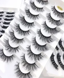 False Eyelashes Whole 38Pairs Pack 25 Mm 3d Mink Lashes Bulk Box Package Fluffy Natural Long Fake Makeup VendorFalse9693570