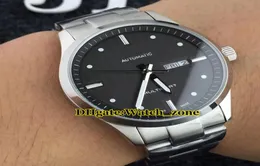 Nowy Multifort Gent M0054301106100 Black Dial Japan Miyota Automatyczna męska zegarek Srebrna stalowa opaska Sapphire Glass Watches9657634