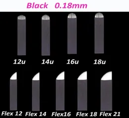 500pcs 18pin İğne U ŞEKİL Kaş Dövmesi Daimi Makyaj Kılavuzu Kalem 3D Kaş Nakışları için Üst Mikroblading Bıçaklar 6542495