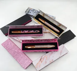 Anpassad etikett Liquid Eyeliner Pen Box Tommagnet Box For Eye Liner Rectangle Marble Packaging Box8743328