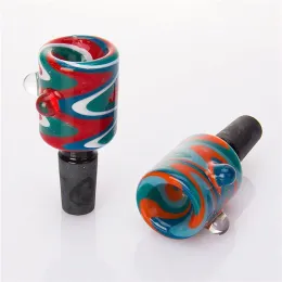 Glass Bowl 14mm 18mm Male Glass Herb Holer US colors For Water Pipe Bongs Bowls Funnel Rig ZZ