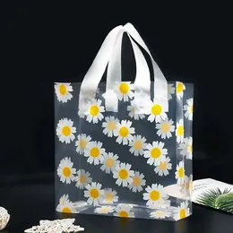 3PCS Gift Wrap 5pcs Transparent Daisy Gift Gift Sacts Birthday Wedding Party Gift Package