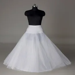 W magazynie Wielka Brytania Indie Petticoats Crinoline White A-Line Bridal Underskirt Slip No Hoops Petticoat na wieczorne wesele na balu 214Z