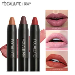 Läpppennor FOCALLURE 27 Color Matte Lipstick Dålig vattentät sexig läppstift Non Sticky Lipstick D240510