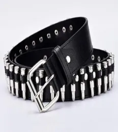 Ladies Bullet Belt Punk Rock estilo novo cinto de senhoras com jeans de motocicleta decoração de moda 6793548