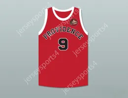 CUSTOM NAY Mens Youth/Kids BOB HUBBARD 9 PROVIDENCE STEAMROLLERS RED BASKETBALL JERSEY WITH PATCH TOP Stitched S-6XL