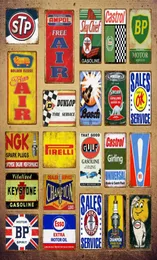 2021 Type Service Poster Metal Painting Vintage Tin Signs Garage Wall Decor Motor Oil Key Stone Gasoline Spark Plugs Advertising P5489048