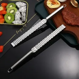 Kitchen Cheese Grater Stainless Steel Lemon Zester Citrus Ginger Garlic Grater Chocolate Grater Long Handle Vegetables Tool New