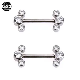 Pierścienie sutkowe 1PC F136 Tytanium przemysłowe pierścienie sztangi sutek bar do ucha Tragus 1.6x14mm kolczyki kolczyki na kolczyku nadwozie biżuteria sutek pi y240510