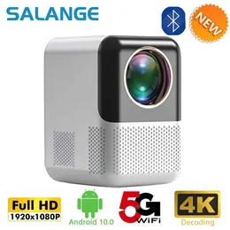 Projektory Salnage P700 Mini projektor Android 10 Para Wi -Fi 6 BT5.0 1280 * 720p Wsparcie 4K Full HD 1080p Firma Home Ceser Outdoble Portable Projector J240509