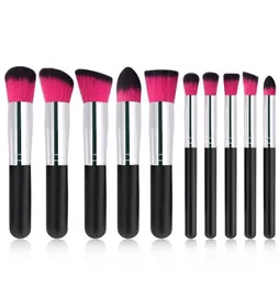 2020 Popular mini kit de pincel de maquiagem de madeira mais barato kit de cosméticos de 10pcs para ferramentas de beleza Blush Bush Brush Conjunto Variou8658881