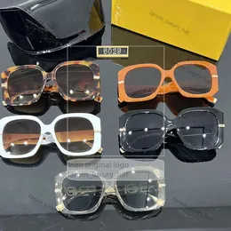 fendisunglasses eyewearfdグラフィー特大の正方形の眼鏡ディスカウントデザイナーサングラス女性24SS 1：1夏の春f box