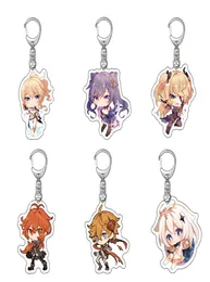 New Game Genshin Impact Acrylic Keychain Anime Delicate Craft Mengpa Cartoon Key Chain Delicacy Bag Pendant Small Car Keyring6481158