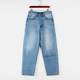 Pantaloni da distesa sciolti jeans moda streetwear grande ragazzo ricamo da ragazzo per cargo pantaloni in denim maschio hip hop in stile hip hop jeans dritti maschili