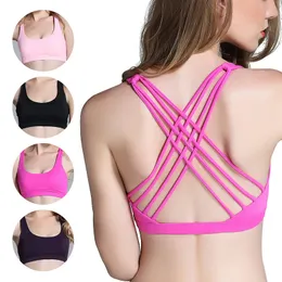 Bralette camisole blondewig cross back sports bra yoga running vest style quick drying shock-absorbing oversized sports bra