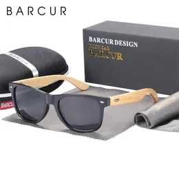 Occhiali da sole in bambù polarizzati a barcur uomini occhiali da sole in legno marca marca originale Uv400 Oculos de Sol 240510