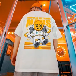 Maglietta astronauta da uomo Designe Designe T-Shirt Tees Tops Mans Cash Cashy Hip Hop Hop Hop Short Cotton Equipa