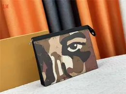 Дизайнерский роскошный Zippy MM Графит проездной мешочек Мужчины Men Clutch M61692 кошелек патентная кожаная сумочка