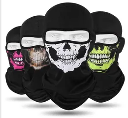 Halloween Cosplay Bicycle Skull Skull Paintball Scash Full Face Camo Masks Ghost Darf Bandana Warmer Partyband Magic Turban Bal4530029