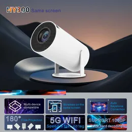 Projectors Salange HY300 Projector Smart WiFi BT5.0 200ANSI 1280 * 720 Synchronous Samsung Android iPhone Screen LED Home Theater 1080P 4K Video J240509