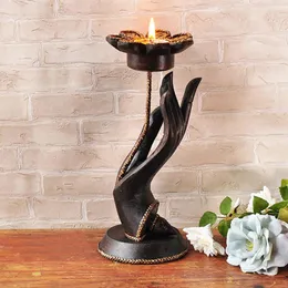 Posiadacze świec Kreatywność Cytron Cytron Dekoracja domu Candelabra Południowo -Wschodnia Azji Azji Vintage Bergamot Candlestick Decor