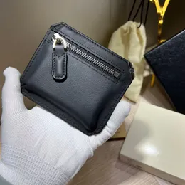 Luksusowy projektant portfelowy portfel skórzany monety zamek zamków złożone złożone gniazdo karty narożnej Uchwyt karty kredytowej Mini portfele przenośna tożs
