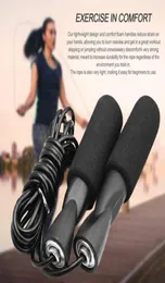 DHL Aerobic Übung Boxen überspringen Jump Seil Verstellbare Lagergeschwindigkeit Fitness schwarz Unisex Frauen Männer Jumprope Fy61607855819