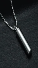 Latest High Quality Stainless Steel Pendant Mini Storage Container Snuff Bottle Pill Spice Miller Herb Smoking Case Box Necklace H4806694