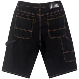 Casual byxor män sommar lös 7 sju shorts stor storlek flerficka verktyg trend tunna denim shorts cykla jeans dagligen outfit casual tvättad