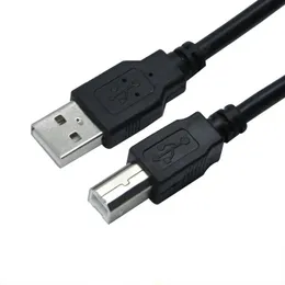 USB 2.0 Utskriftskabel USB Typ A till B MANA till manlig skrivarkabel för Canon Epson HP Zjiang Etikettskrivare DAC USB -skrivare