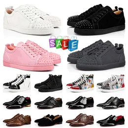 Luxury Christan Women Men Dress Designer Shoes Red Bottoms Loafers Sneakers Classic Black White Pink Purple Mens Shoes Business Party Wedding Big Size Trainers
