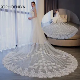 Bridal Véils Imagem Real Casamento Veil 2021 Casamento Voile de Mariee Acessórios Veu Noiva Velo Novia 3547