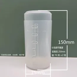 2024 Transparent justerbar höjd Makeup Brush Holder Display Storage Cup Organizer med locket Dammtät toalettpaket för smink för smink