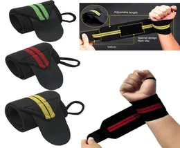 Viktlyftning Arvbandssportträning Handband Arvstödremslag Bandage för Powerlifting Gym Fitness333K4324421
