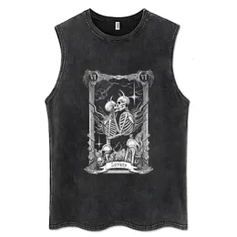 Tops cerebbe in difficoltà Y2K abiti da uomo giubbotto oversize Girls Girls Sleeveless Tshirt Hipster Casual Summer Dress 240509