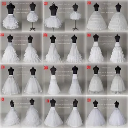 10 stil billig vit en linje boll klänning sjöjungfru bröllop prom brud petticoats underskirt crinoline bröllop tillbehör brud glidklänning 328l