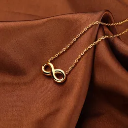 가장 친한 친구를위한 일본어와 한국의 Meisen 선물 8-Character Titanium Steel Gold Stainless Steel Necklace for Women Phzi