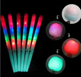 Ny 28x175cm färgglad fest LED -lätta stick blixt glöd bomullsgodis pinne blinkande kon för vokalkonserter nattpartier DHL FY503270217