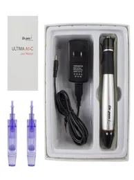 A1C Dr Pen Derma Pen Otomatik Mikroiğne Sistemi Ayarlanabilir iğne uzunlukları 025mm30mm Elektrik Dermapen Damgası1502121